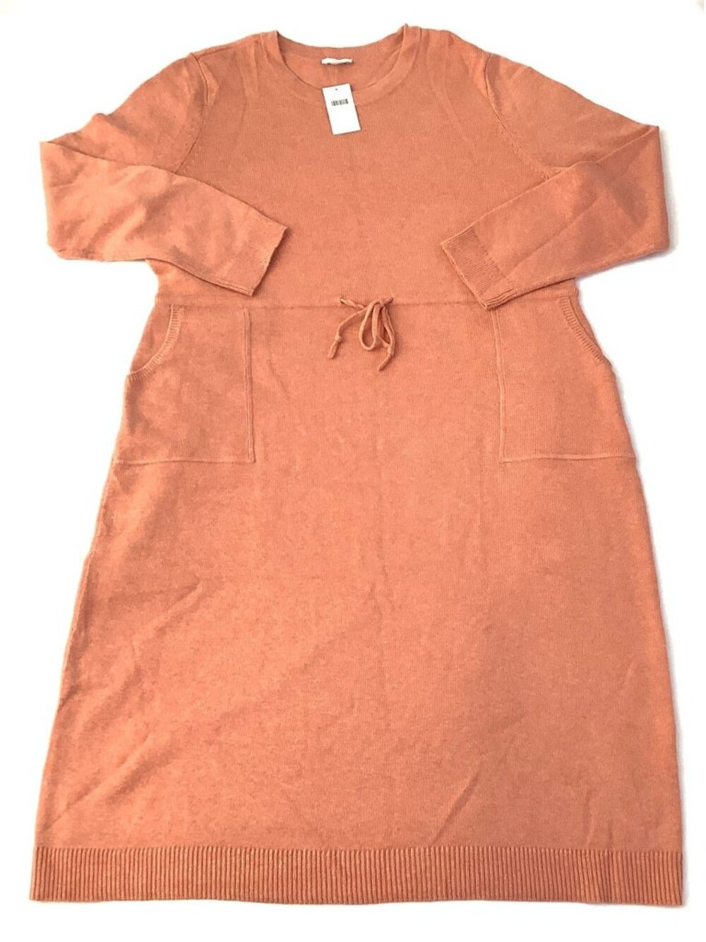 J-Jill Knit Dress Sweater Coral Long Sleeve Size XL